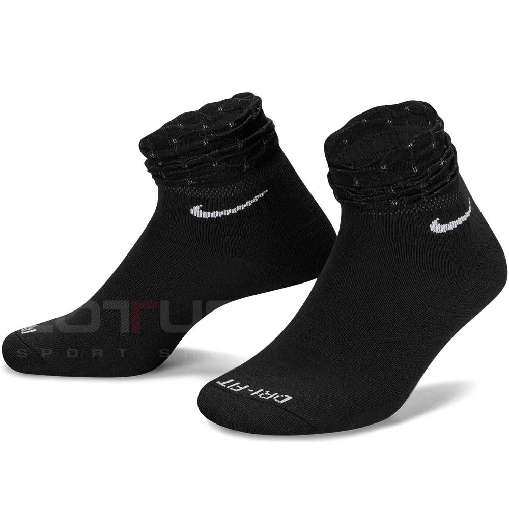 ЧОРАПИ NIKE EVERYDAY ANKLE 1PK - 144 RUFFLE SHU BLACK - lotus-sport.bg