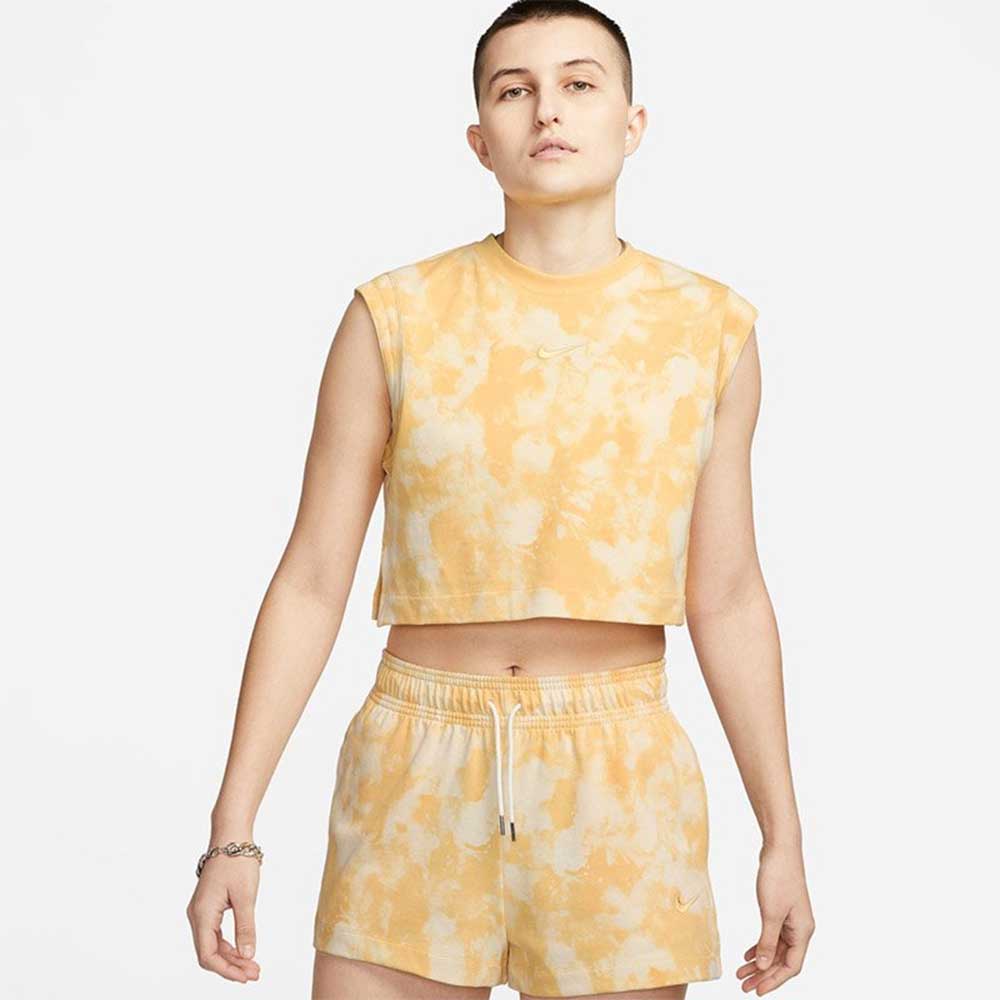 ДАМСКА ТЕНИСКА NIKE NSW WVE DYE JRSY SL TOP A3 GOLD - lotus-sport.bg