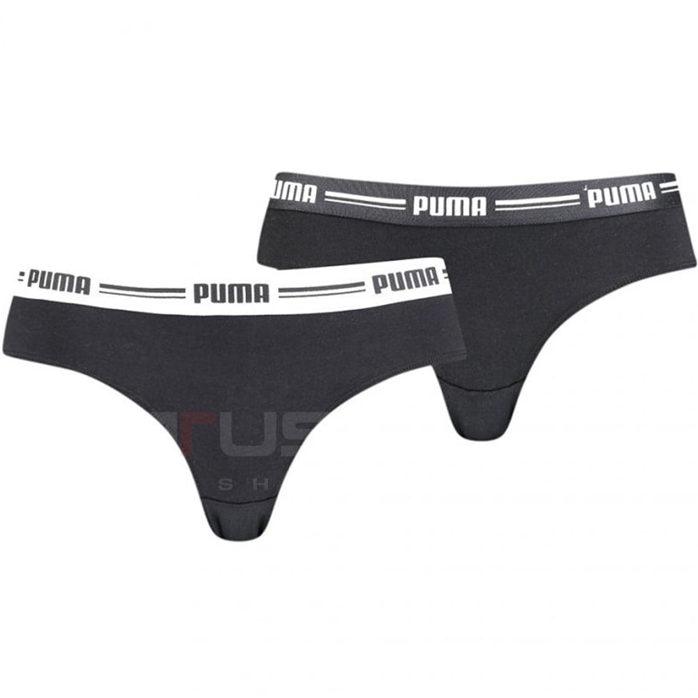 ДАМСКИ БИКИНИ PUMA WOMEN BRAZILIAN 2P PACK BLACK - lotus-sport.bg