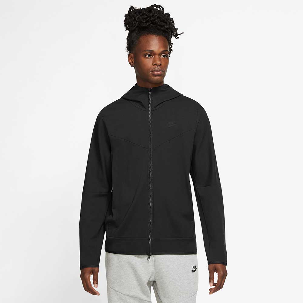 МЪЖКО ГОРНИЩЕ NIKE TECH FZ LGHTWHT BLACK - lotus-sport.bg