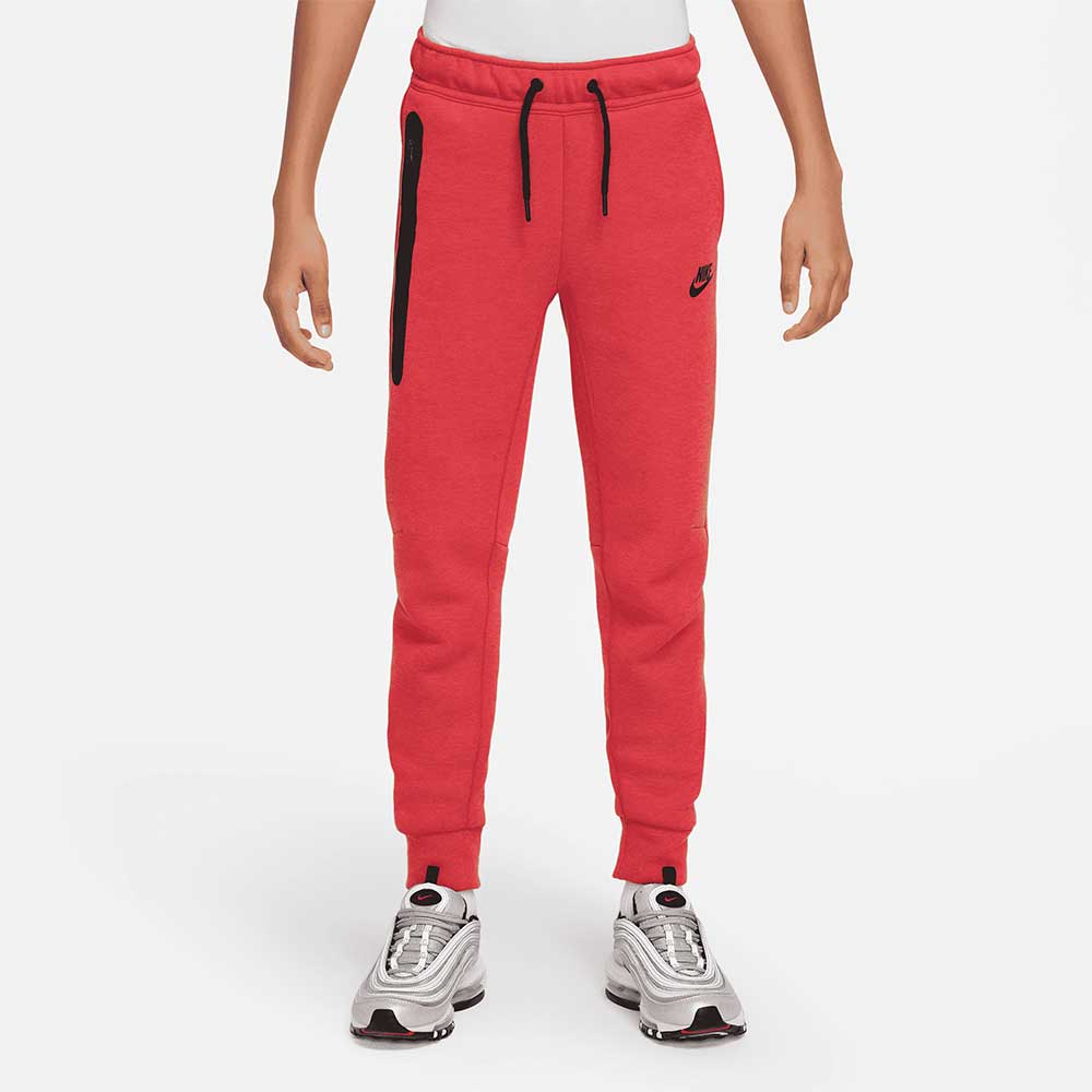 ДЕТСКО ДОЛНИЩЕ ЗА МОМЧЕ NIKE NSW TECH FLC PANT LT UNIV RED - lotus-sport.bg
