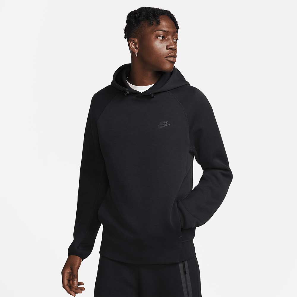 МЪЖКИ СУИТШЪРТ NIKE TCH FLC PO HOODIE BLACK - lotus-sport.bg