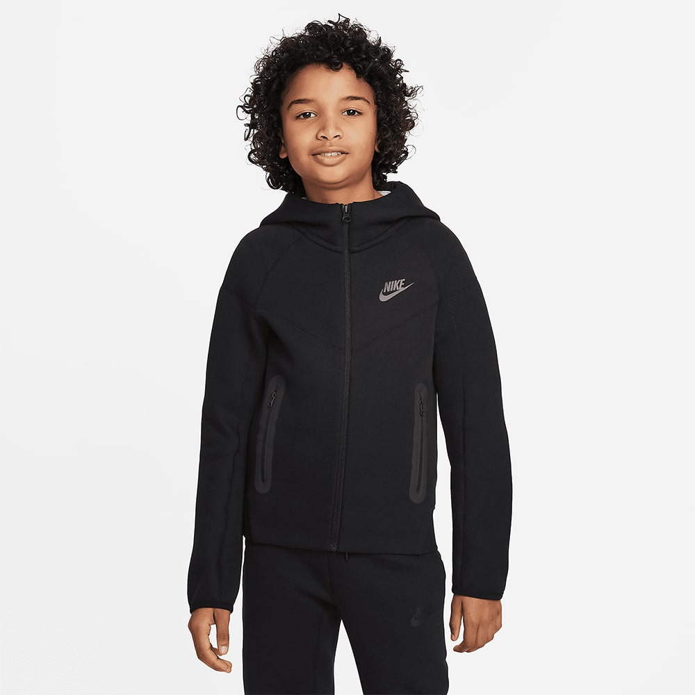 ДЕТСКО ГОРНИЩЕ ЗА МОМЧЕ NIKE NSW TECH FLC FZ BLACK - lotus-sport.bg