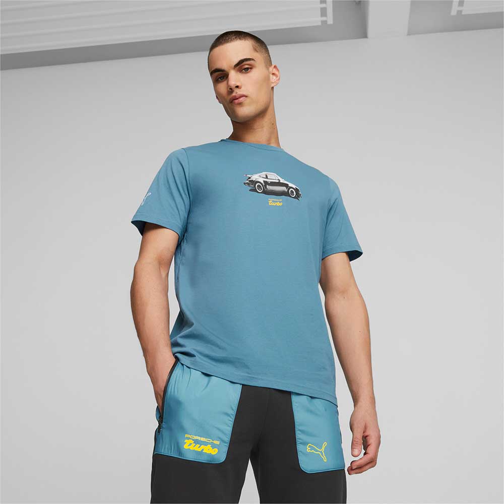 МЪЖКА ТЕНИСКА PUMA PL GRAPHIC TEE BLUE - lotus-sport.bg