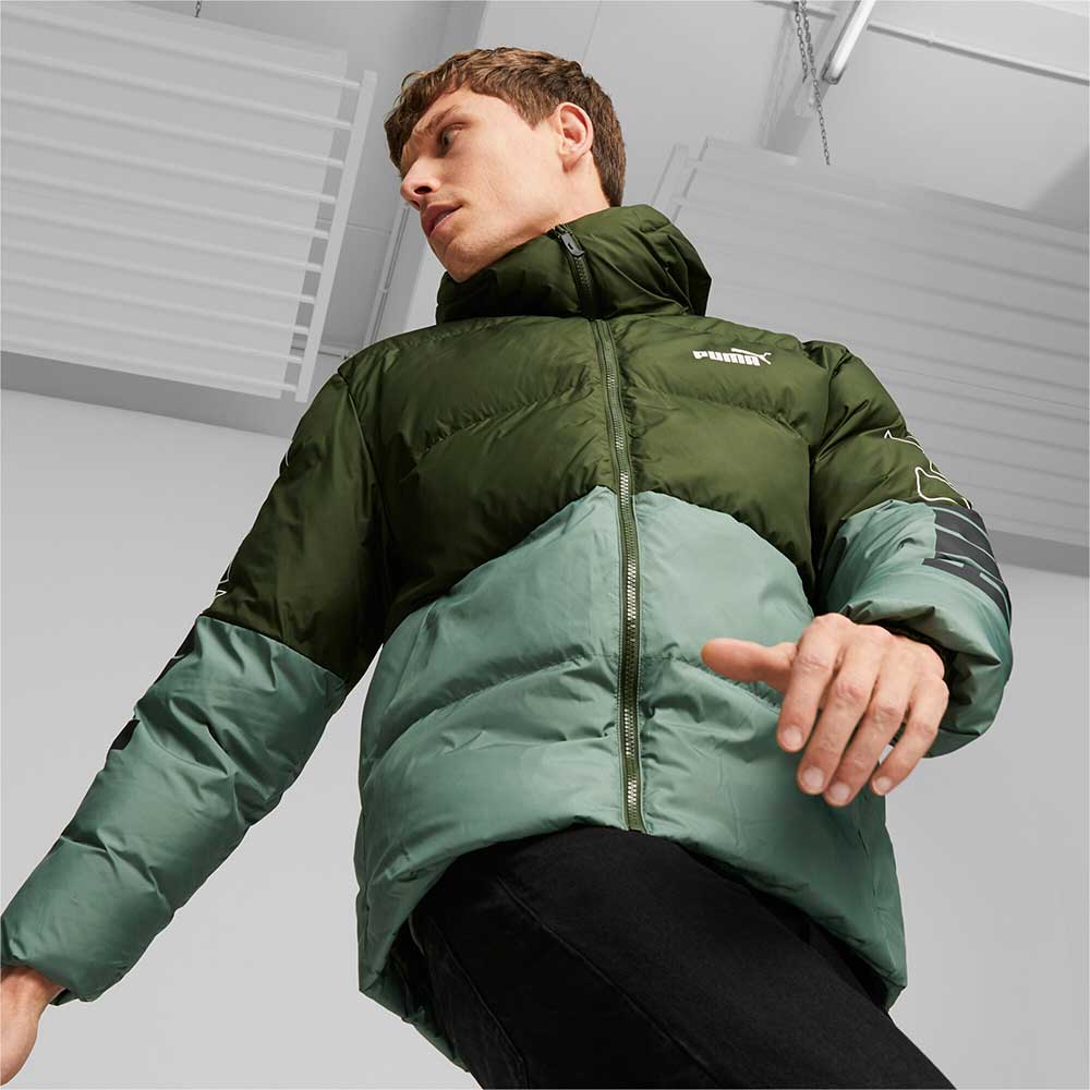 МЪЖКО ЯКЕ PUMA POWER HOODED JACKET MYRTLE - lotus-sport.bg