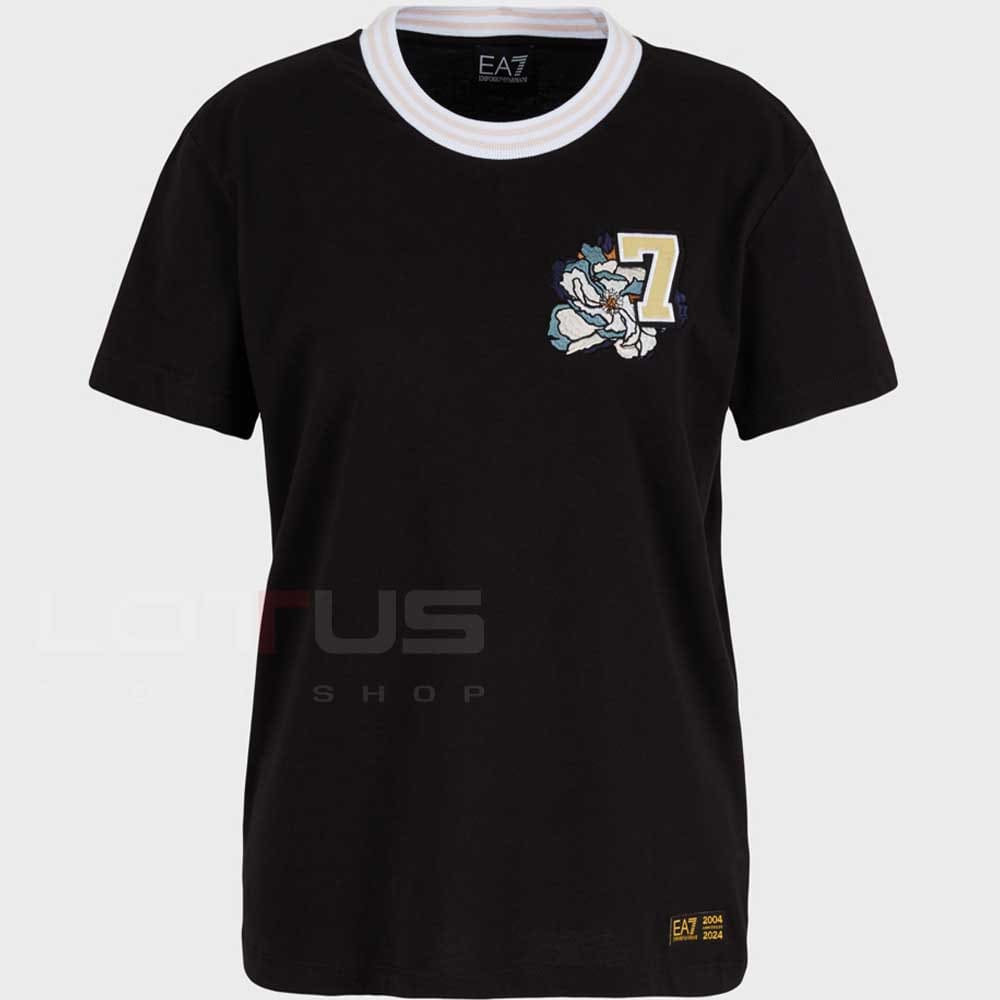 ДАМСКА ТЕНИСКА EA7 EMPORIO ARMANI 3DTT11 TRAIN 20TH YEAR ANNIVERSARY W TEE SS ЧЕРНА - lotus-sport.bg