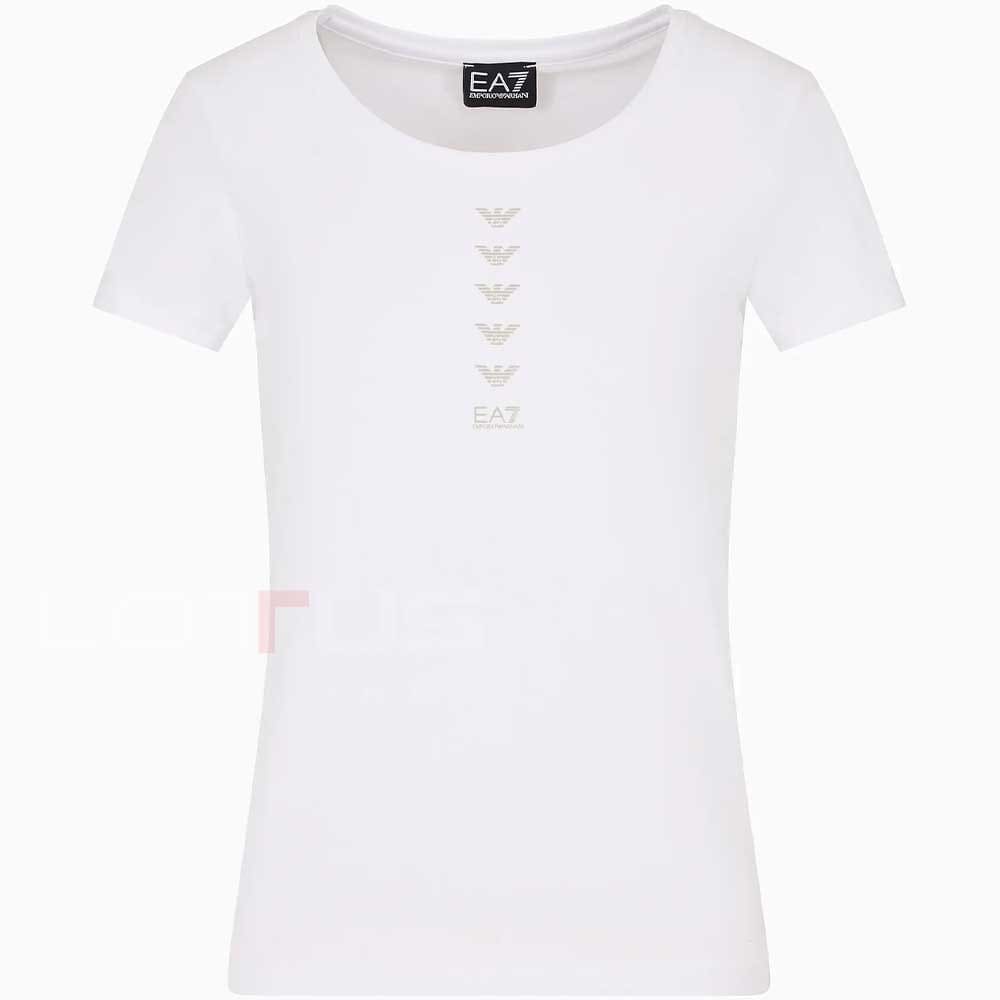 ДАМСКА ТЕНИСКА EA7 EMPORIO ARMANI 3DTT20 TRAIN LOGO SERIES W TEE SS MULTILOGO БЯЛА - lotus-sport.bg