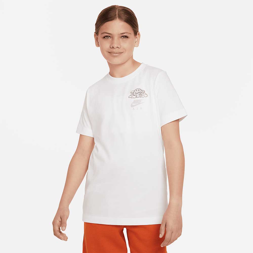 ДЕТСКА ТЕНИСКА ЗА МОМЧЕ NIKE NSW TEE AIR 2 БЯЛА - lotus-sport.bg