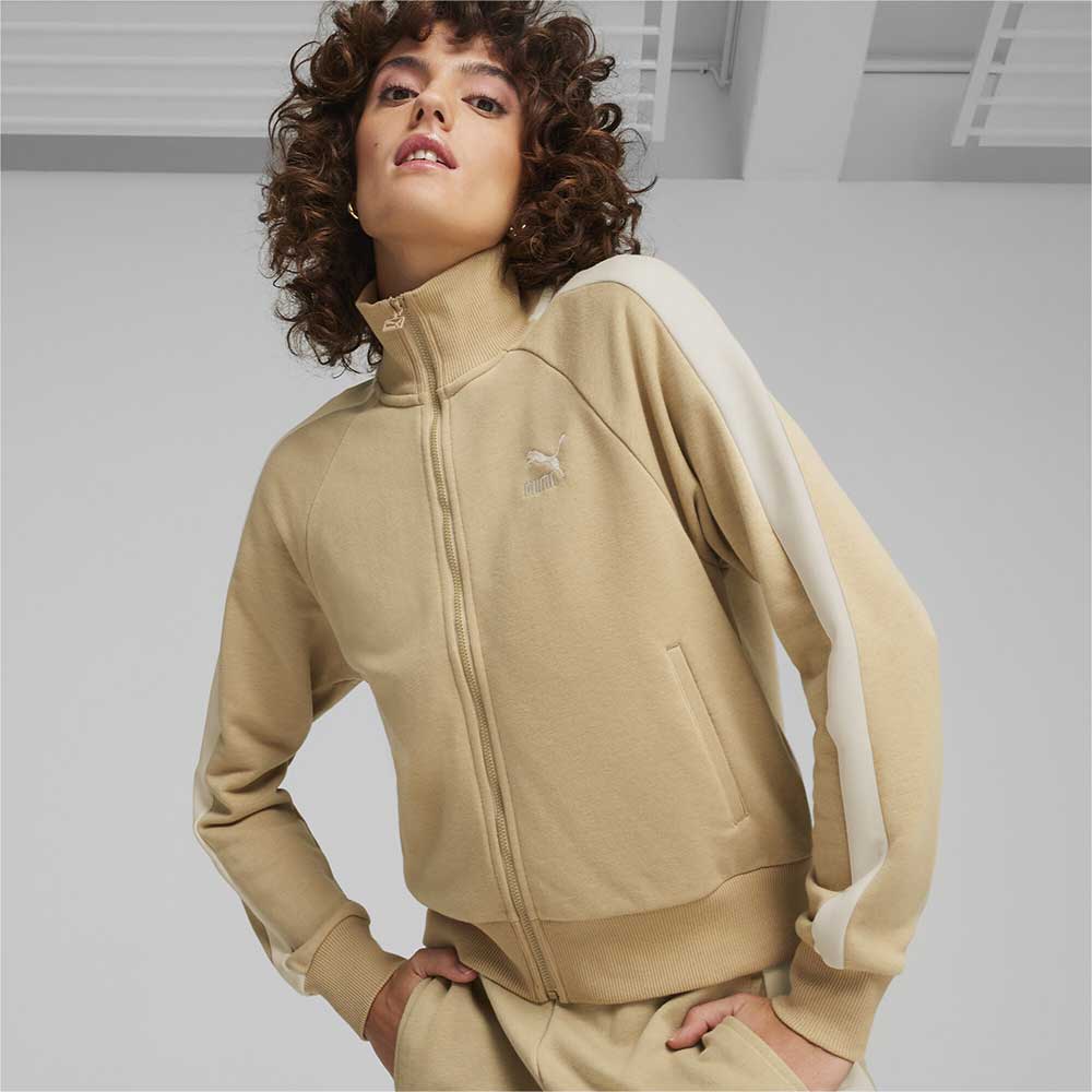 ДАМСКО ГОРНИЩЕ PUMA 62560283 ICONIC T7 TRACK JACKET TR S БЕЖОВО - lotus-sport.bg