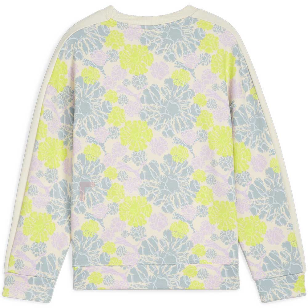 ДЕТСКА БЛУЗА ЗА МОМИЧЕ PUMA 62444587 T7 SNFLR AOP CREW TR G ТЮРКОАЗЕНА - lotus-sport.bg