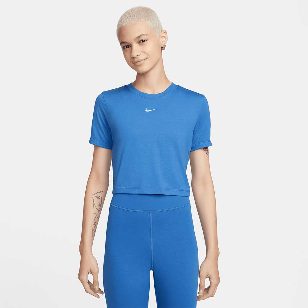 ДАМСКА ТЕНИСКА NIKE NSW ESSNTL SLM CRP СИНЯ - lotus-sport.bg