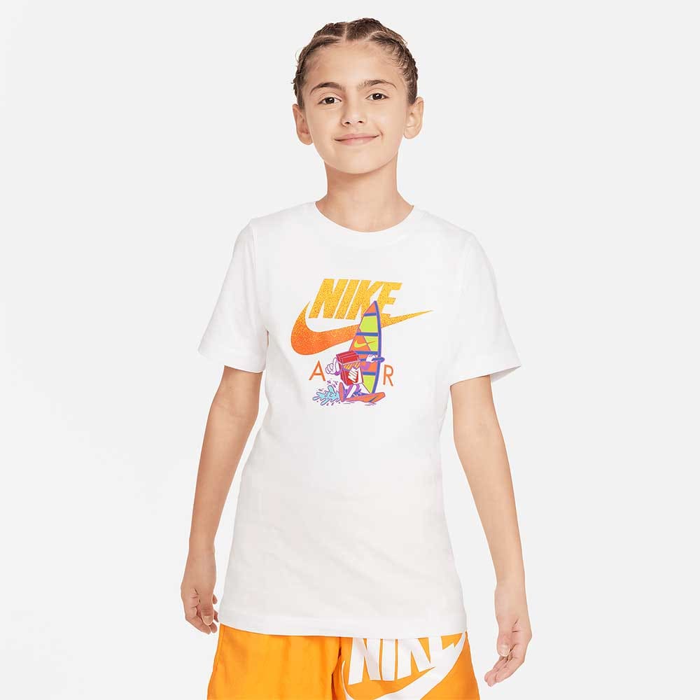 ДЕТСКА ТЕНИСКА NIKE NSW TEE BOXY 2 БЯЛА - lotus-sport.bg