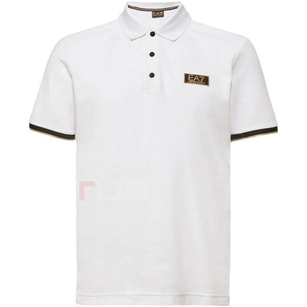 МЪЖКА ТЕНИСКА EA7 EMPORIO ARMANI 7M000022-U0002 TRAIN GOLD LABEL M POLO PIMA PQ БЯЛА - lotus-sport.bg