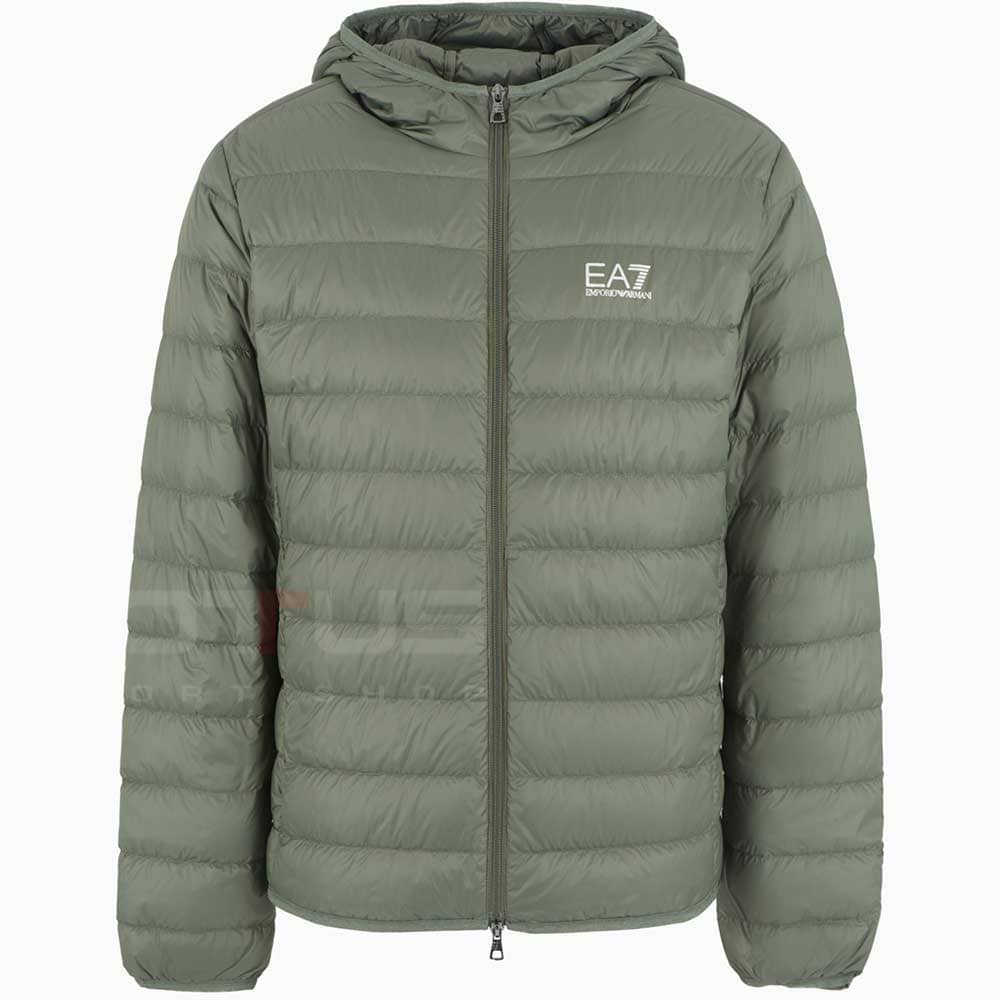 МЪЖКО ЯКЕ EA7 EMPORIO ARMANI 8NPB24-1846 TRAIN CORE ID M DOWN LIGHT HOODED JACKET ЗЕЛЕНО - lotus-sport.bg