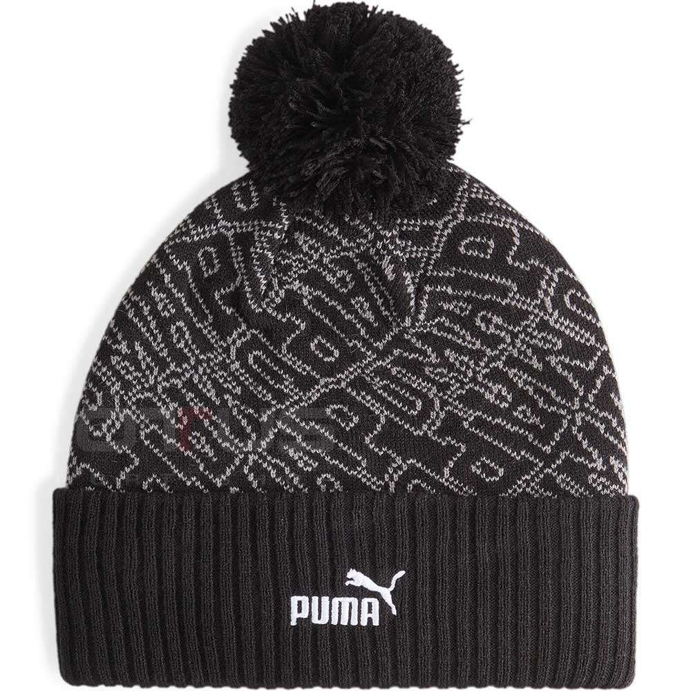 ЗИМНА ШАПКА PUMA 02546901 POM BEANIE ЧЕРНА - lotus-sport.bg