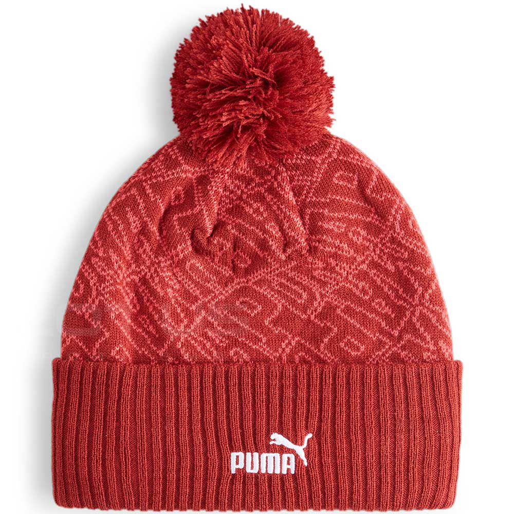 ЗИМНА ШАПКА PUMA 02546902 POM BEANIE ЧЕРВЕНА - lotus-sport.bg