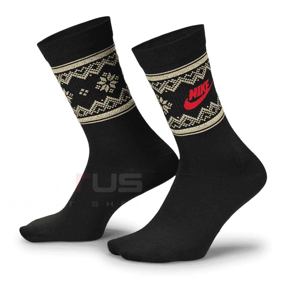 ЧОРАПИ NIKE FZ3071-010 ESS CRW 1PR-200 FAIR ISLE ЧЕРНИ - lotus-sport.bg