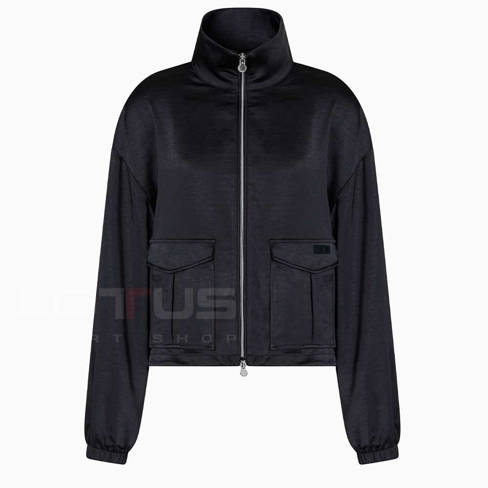 ДАМСКО ГОРНИЩЕ EA7 EMPORIO ARMANI 7W000146-UC001 PRECIOUS W BLUSON SATIN ЧЕРНО - lotus-sport.bg