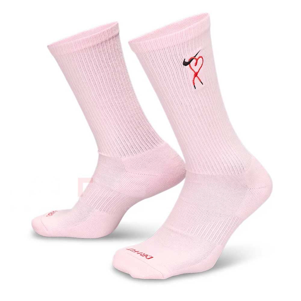 ЧОРАПИ NIKE HJ9381-663 ED PL CSH CRW VDAY 1P РОЗОВИ - lotus-sport.bg