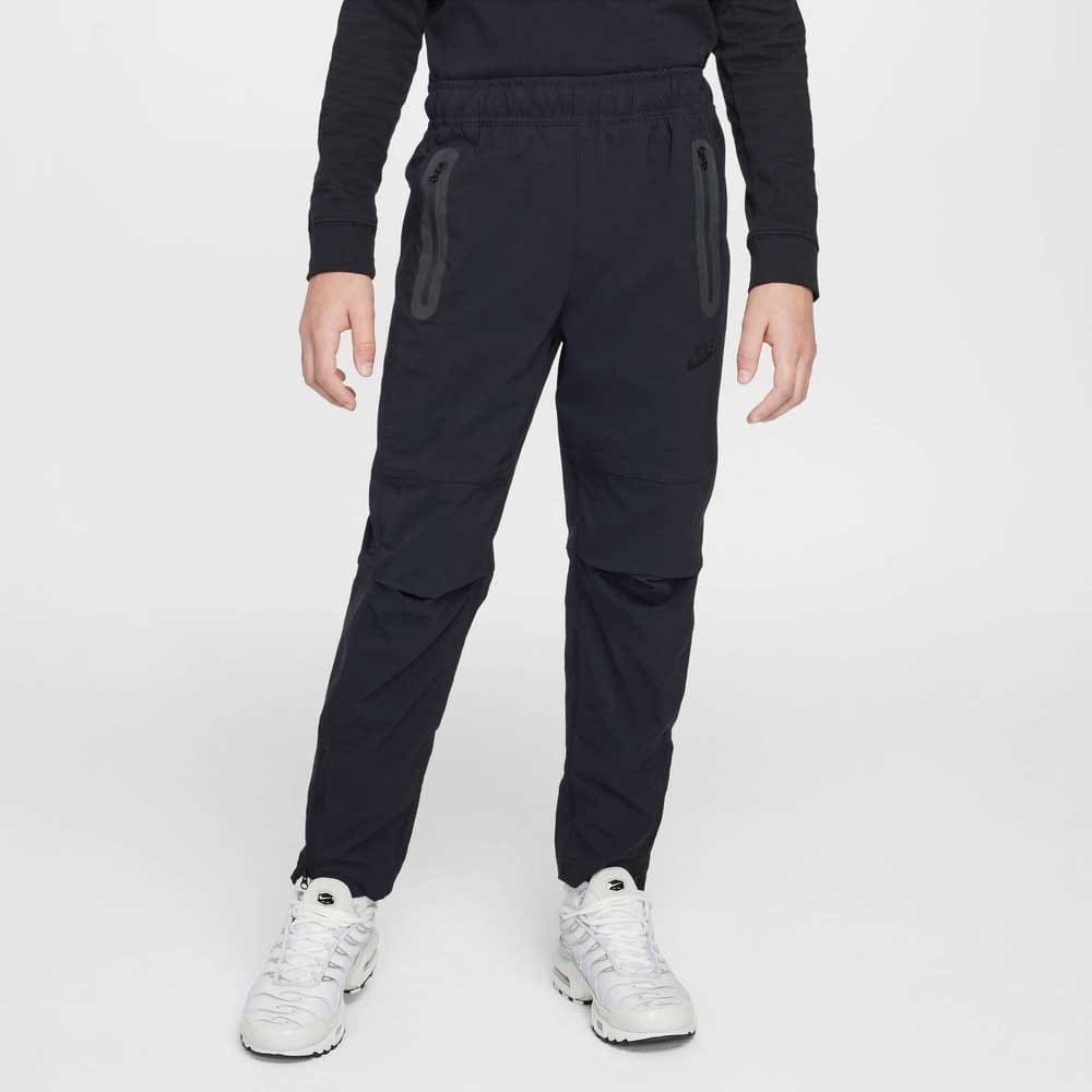 ДЕТСКО ДОЛНИЩЕ ЗА МОМЧЕ NIKE HQ8921-010 NSW TCH WVN PNT PD ЧЕРНО - lotus-sport.bg