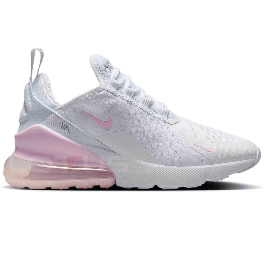 ДЕТСКИ МАРАТОНКИ ЗА МОМИЧЕ NIKE 943345-122 AIR MAX 270 БЕЛИ/РОЗОВИ - lotus-sport.bg