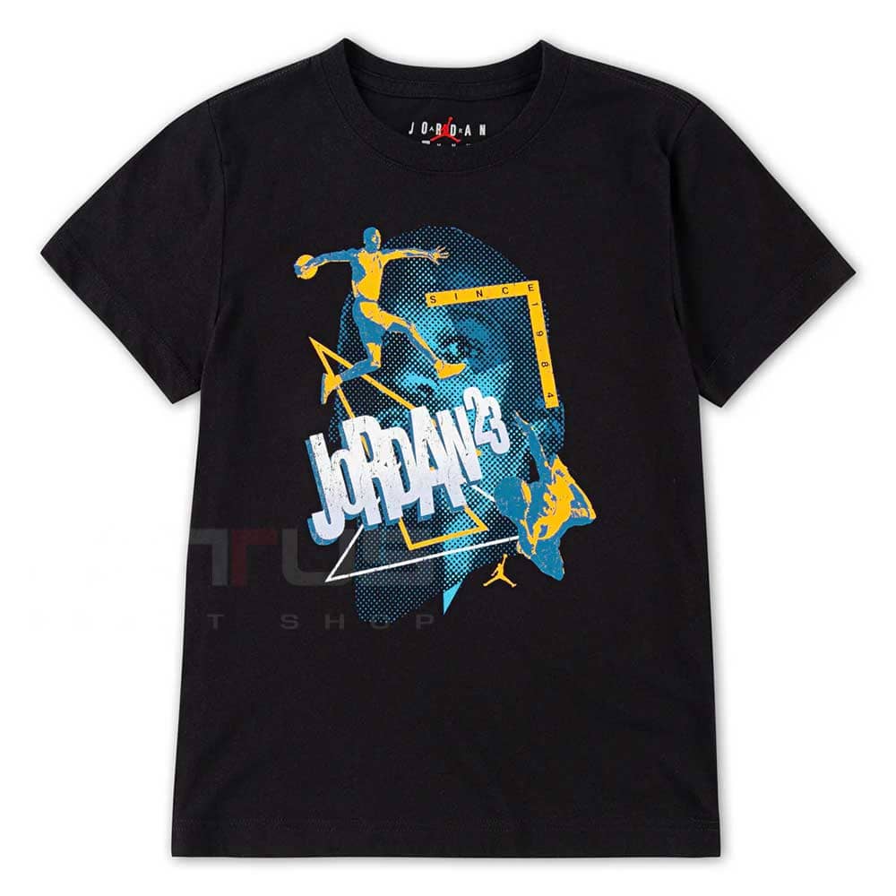ДЕТСКА ТЕНИСКА ЗА МОМЧЕ NIKE 95D735-023 JORDAN 3PEAT SS TEE ЧЕРНА - lotus-sport.bg