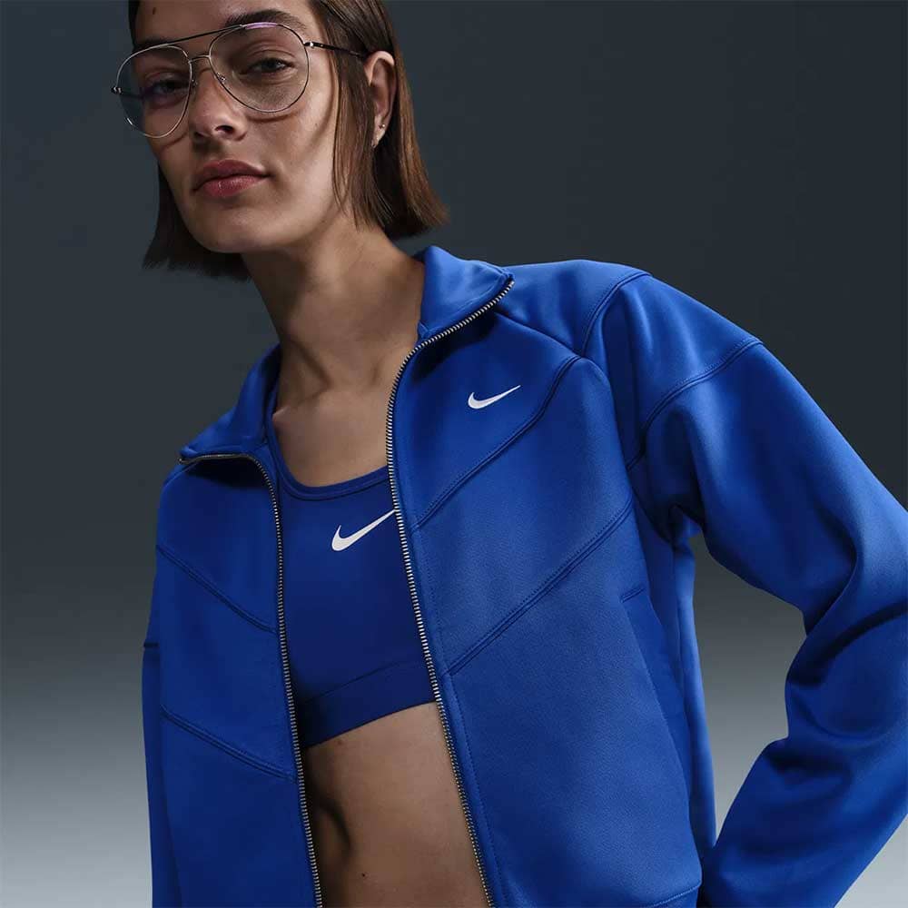 ДАМСКО ГОРНИЩЕ NIKE HJ0975-405 NSW WR POLY KNIT JKT СИНЬО - lotus-sport.bg