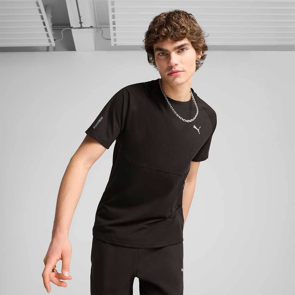 МЪЖКА ТЕНИСКА PUMA 62967301 PUMATECH POCKET TEE ЧЕРНА - lotus-sport.bg