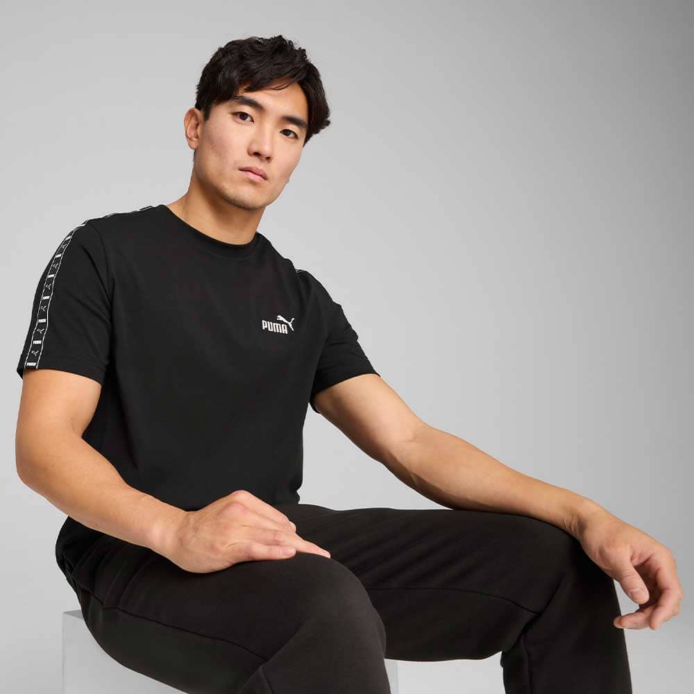 МЪЖКА ТЕНИСКА PUMA 68467401 ESS TAPE TEE ЧЕРНА - lotus-sport.bg