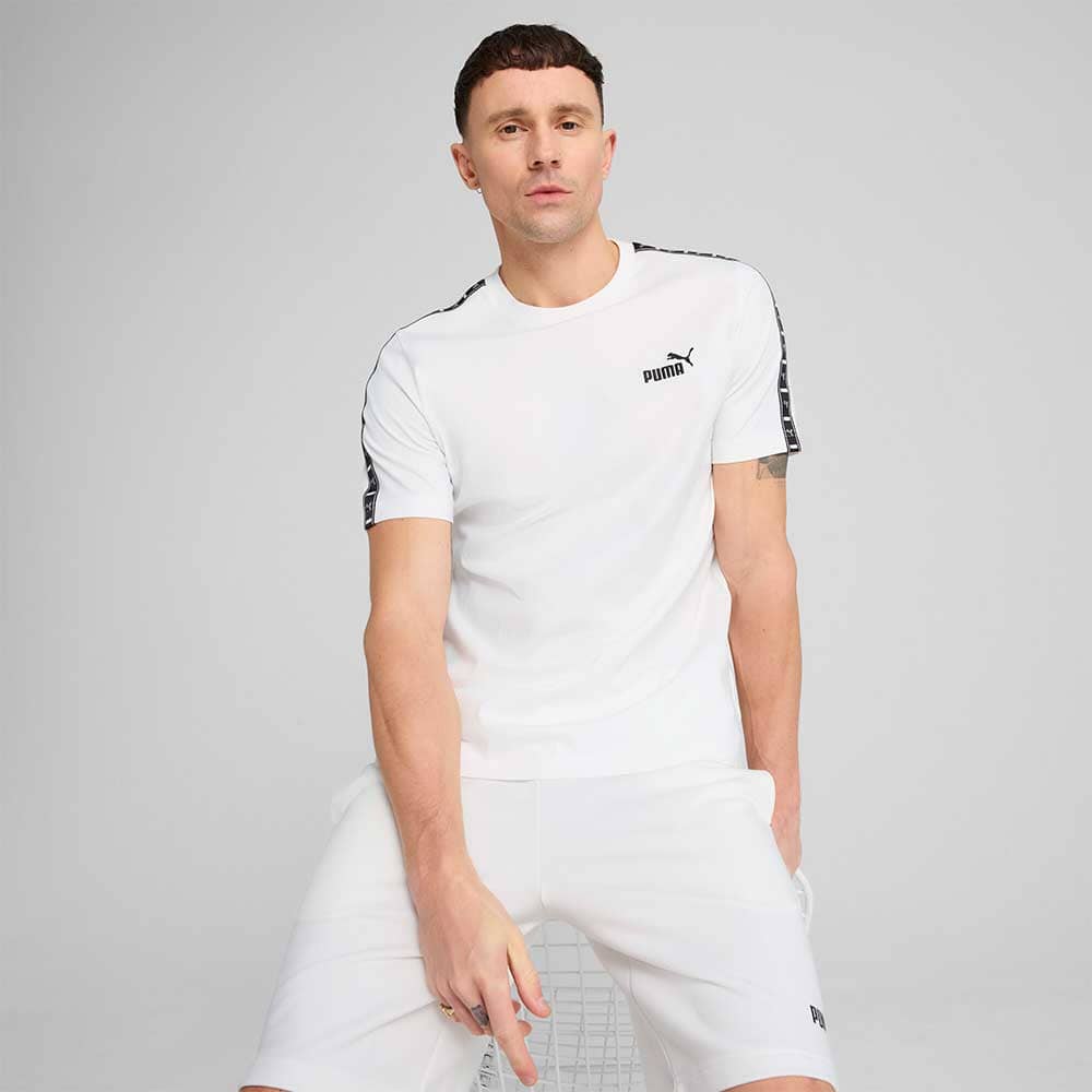 МЪЖКА ТЕНИСКА PUMA 68467402 ESS TAPE TEE БЯЛА - lotus-sport.bg
