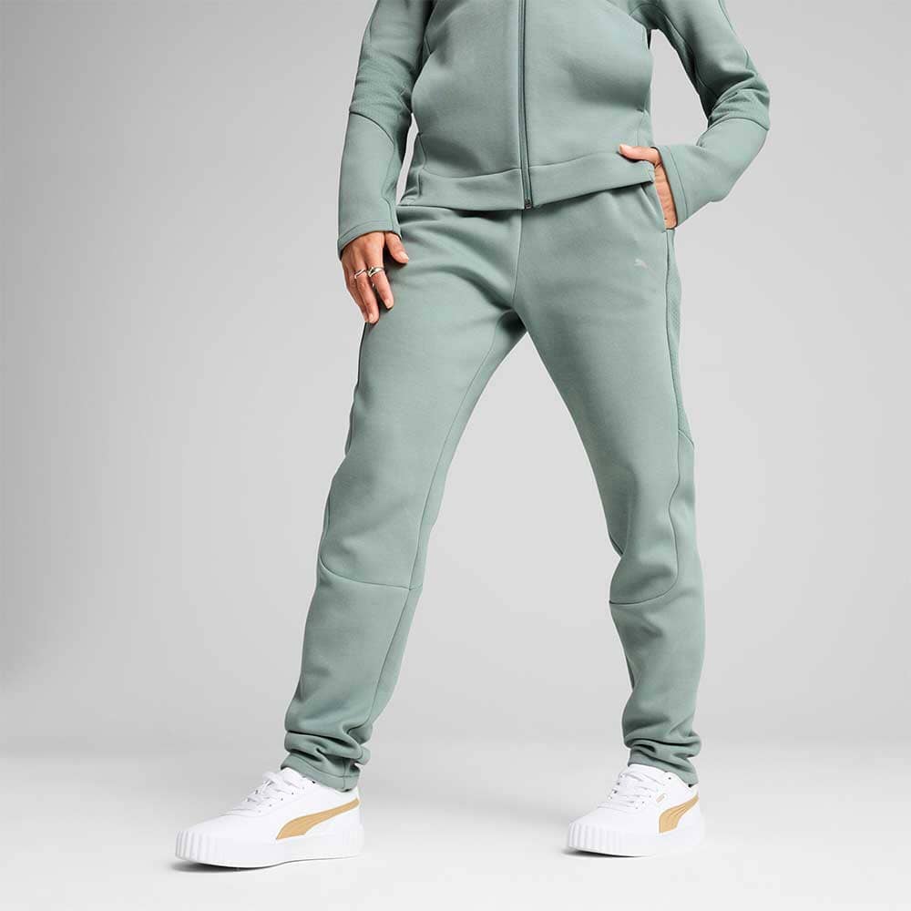 ДАМСКО ДОЛНИЩЕ PUMA 68505130 EVOSTRIPE SWEATPANTS DK OP СВЕТЛОЗЕЛЕНО - lotus-sport.bg