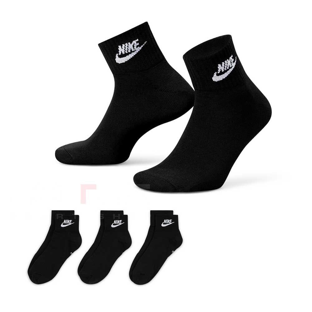 ЧОРАПИ NIKE DX5074-010 NSW EVERYDAY ESSENTIAL ANKLE 3PR ЧЕРНИ - lotus-sport.bg