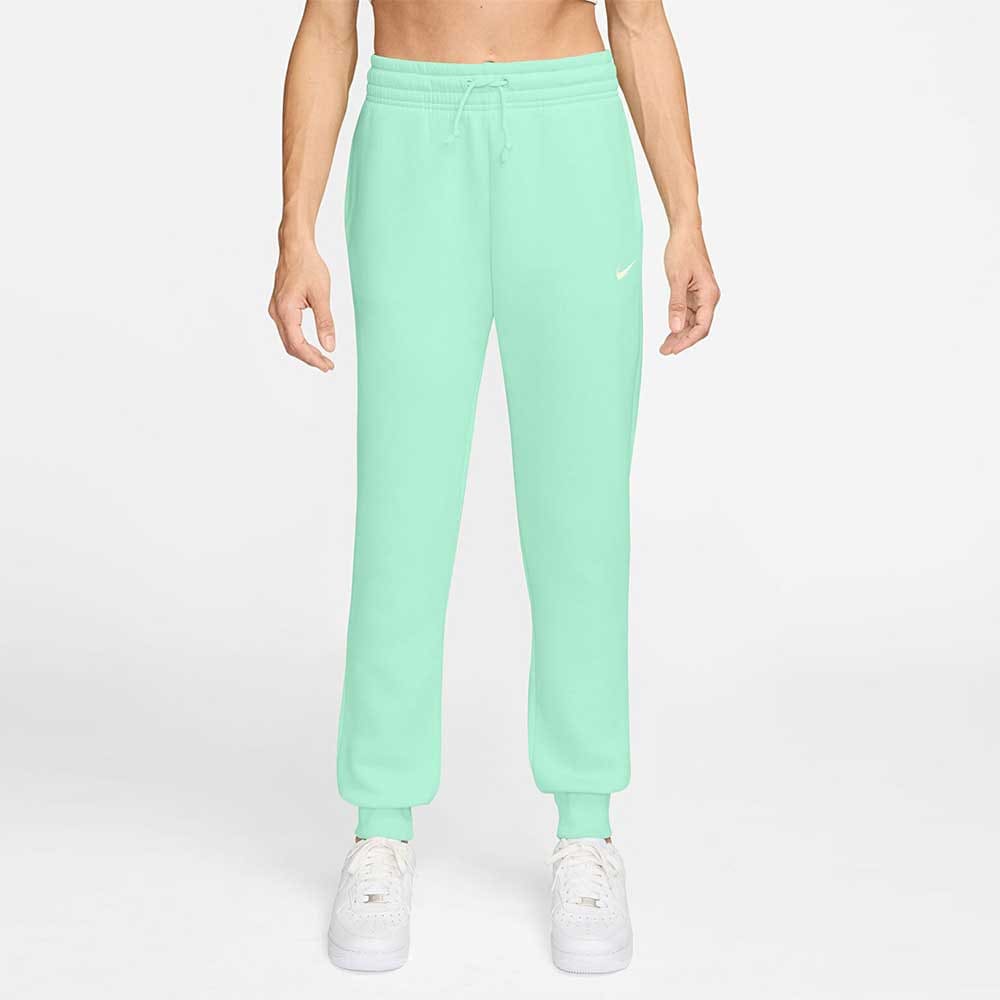 ДАМСКО ДОЛНИЩЕ NIKE FZ7626-353 NSW PHNX FLC MR PANT STD СВЕТЛОЗЕЛЕНО - lotus-sport.bg