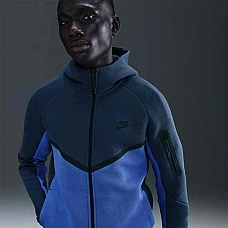 МЪЖКО ГОРНИЩЕ NIKE HV0949-438 TCH FLC FZ WR HOODIE СИНЬО МЪЖКО ГОРНИЩЕ NIKE HV0949-438 TCH FLC FZ WR HOODIE СИНЬО